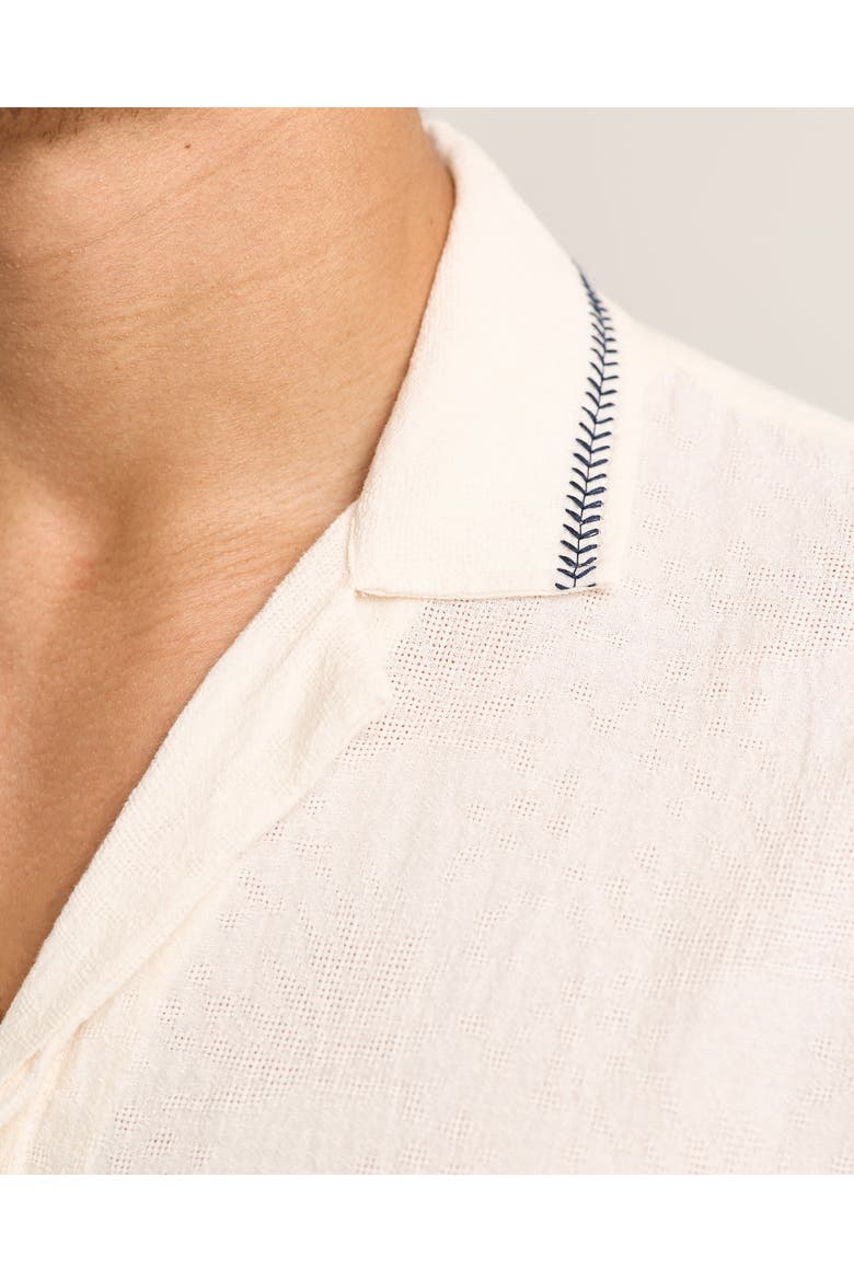 Maitan Relaxed-Fit Shirt, Alternate, color, White Sand/Night Iris