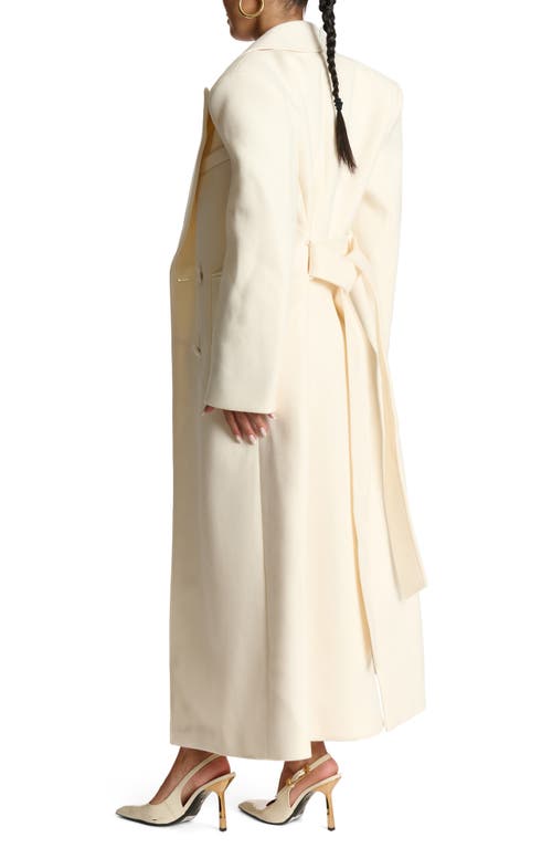 Naked Wardrobe Power Oversized Coat In Bone