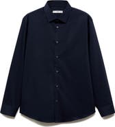 MANGO Stretch Button-Up Shirt