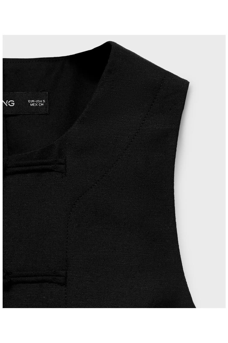 Woven Vest, Alternate, color, BLACK