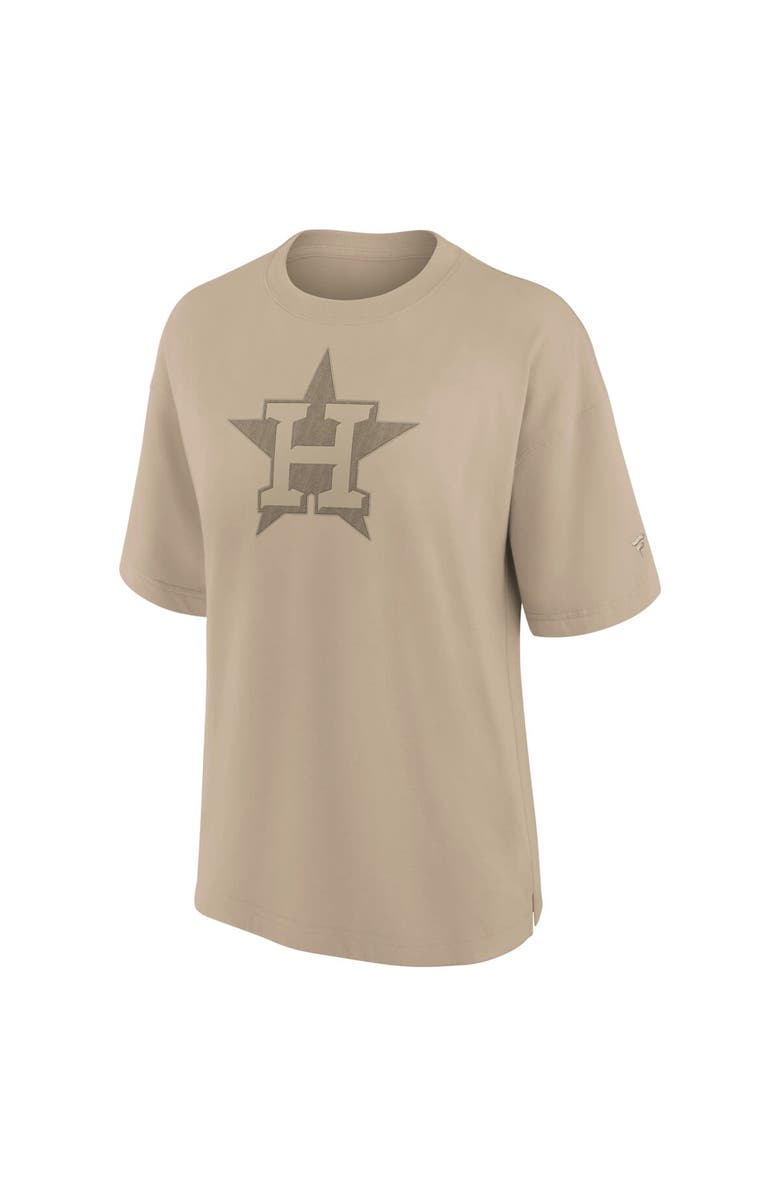 FANATICS Women's Fanatics Khaki Houston Astros Elements Oversized T-Shirt, Alternate, color, Khaki