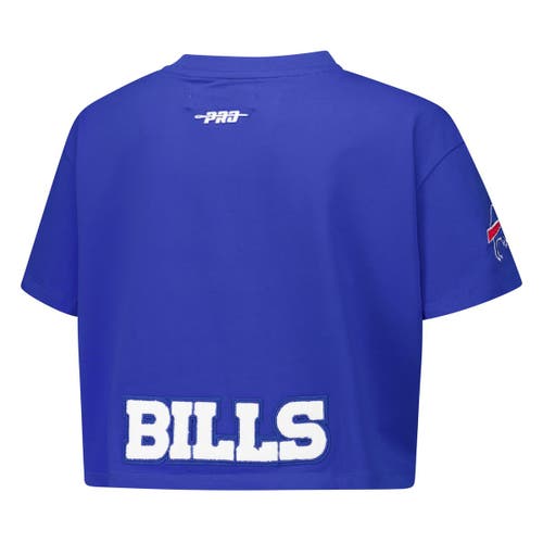 Pro Standard Josh Allen Royal Buffalo Bills Player Name & Number Cropped Boxy T-shirt In Blue