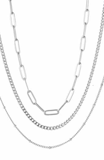 Adornia Set of 3 Assorted Chain Necklaces