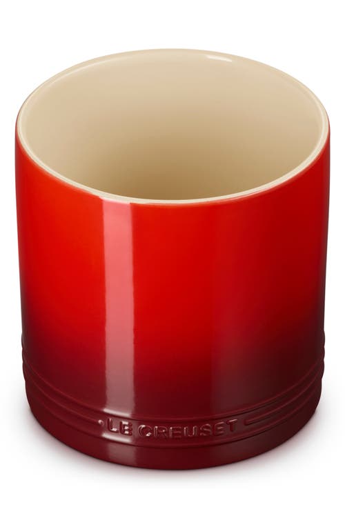 Le Creuset Signature Stoneware Utensil Crock In Red
