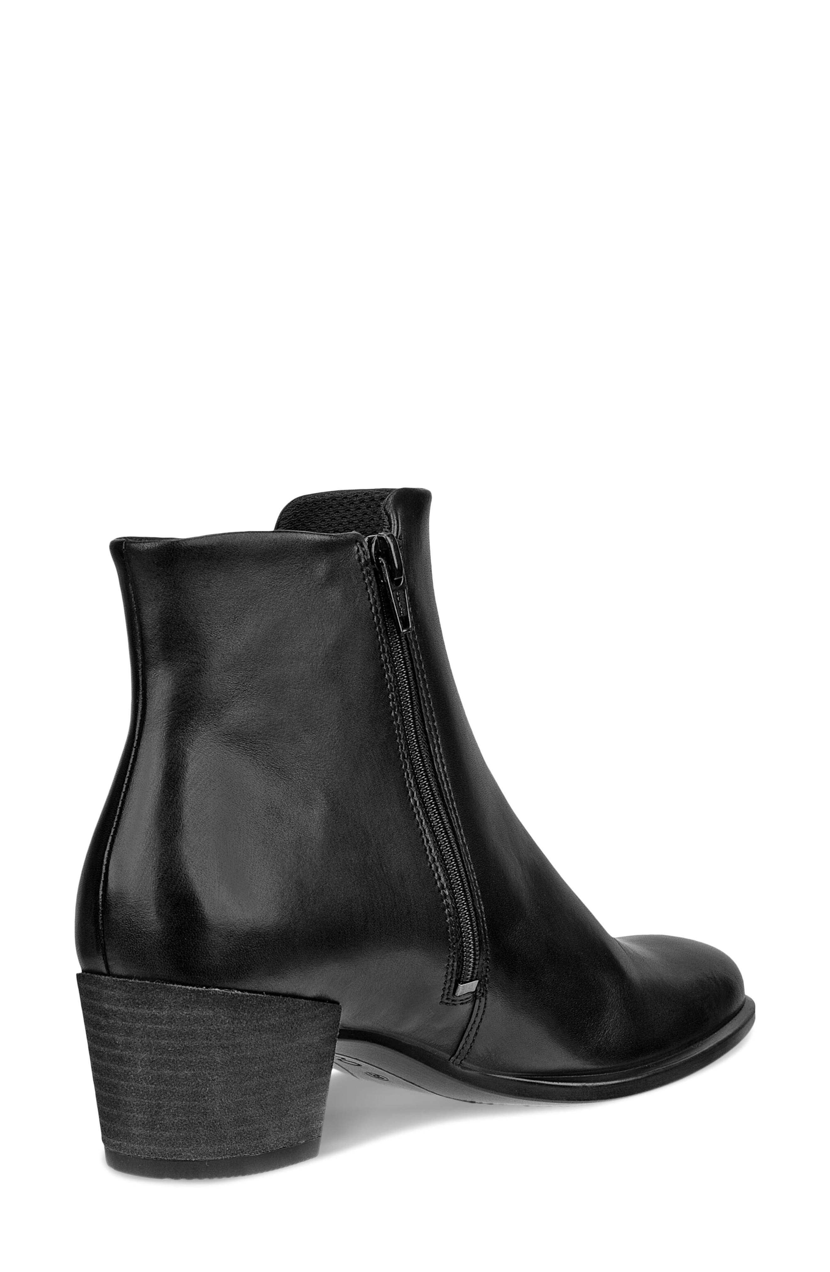 ECCO Shape Stack Heel Bootie, Alternate, color, Black