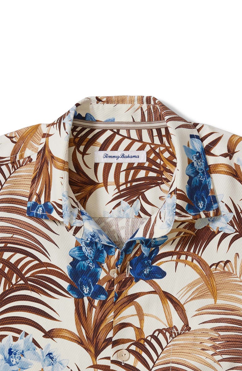 Tommy Bahama Garden of Hope & Courage Regular Fit Short Sleeve Silk Button-Up Shirt, Alternate, color,