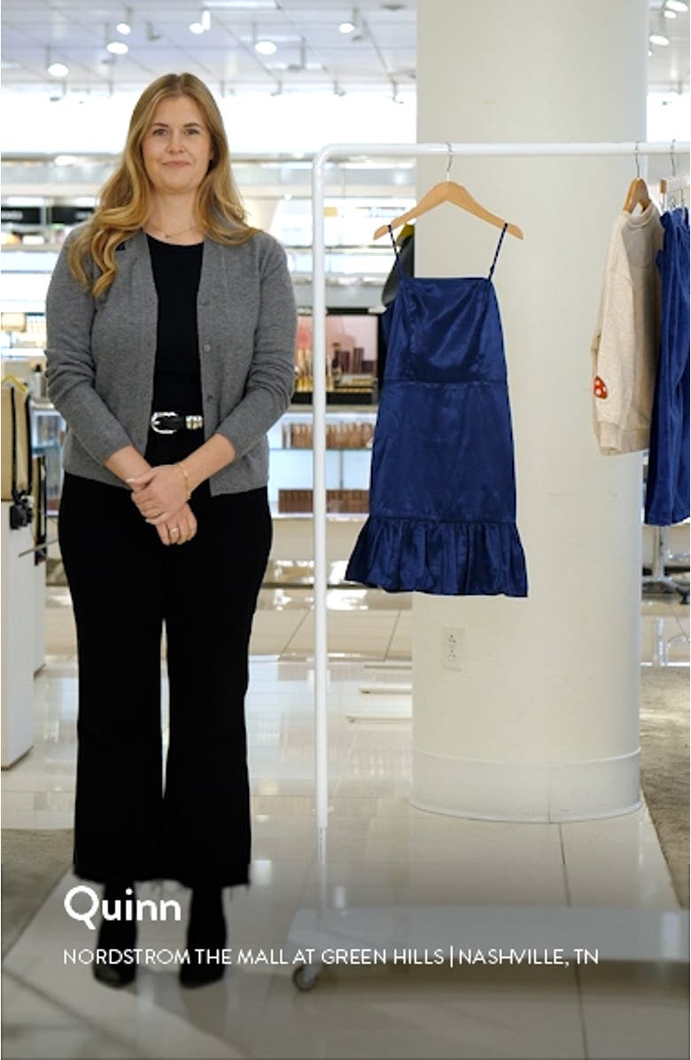 Kids' Ruffle Satin Dress