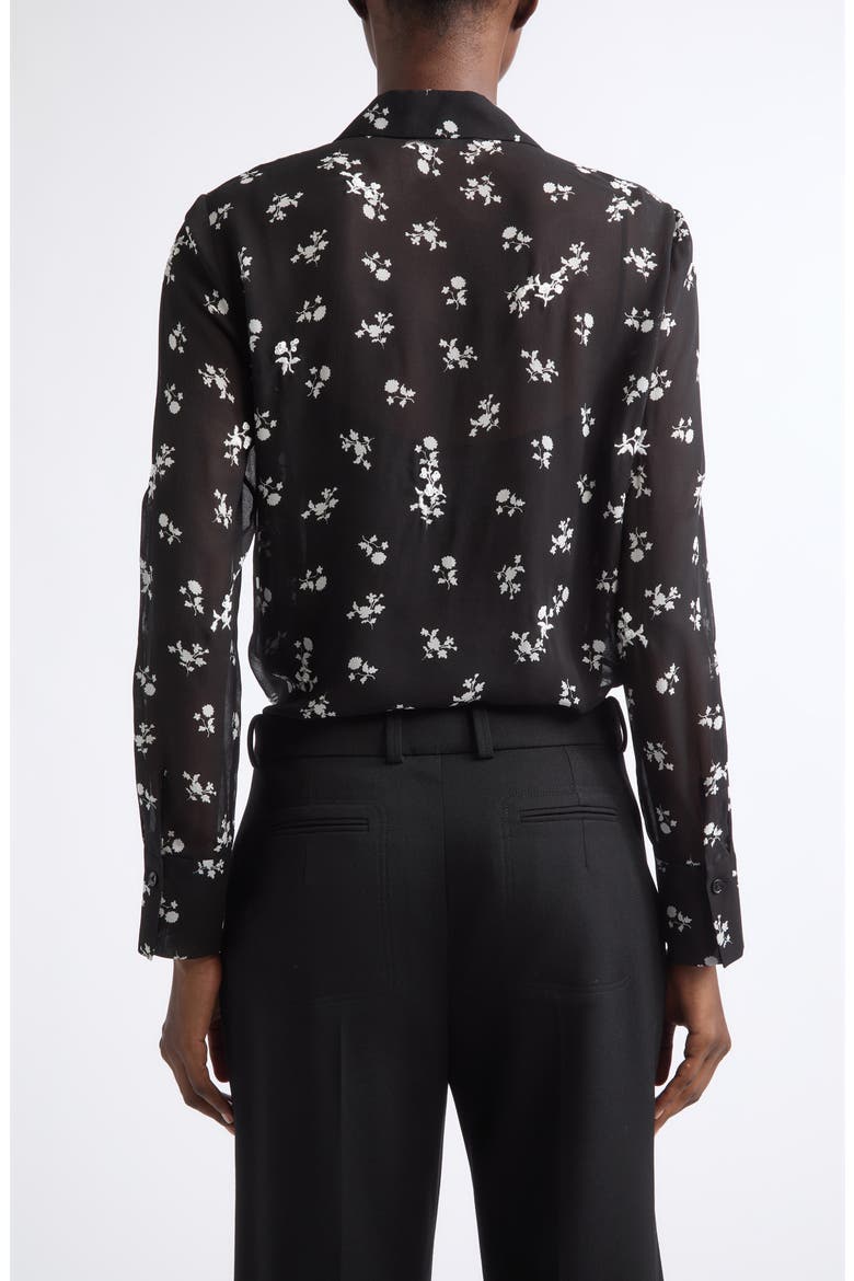 Scottie Embellished Silk Blouse, Alternate, color, BLACK MULTI