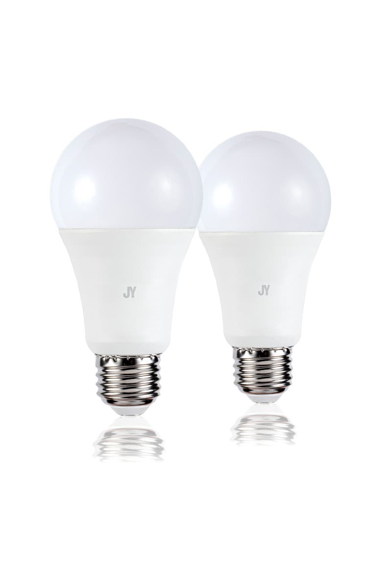 JONATHAN Y Smart A19 Dimmable Light Bulb - Dimmable Color Changing LED; Compatible with Alexa and Google Home Assistant, No Hub Required, Alternate, color, White