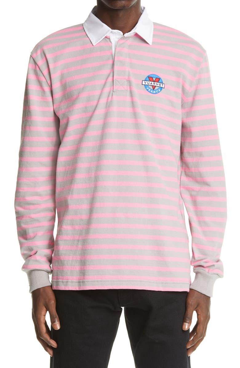 Noah x Vuarnet Logo Stripe Rugby Shirt, Alternate, color,