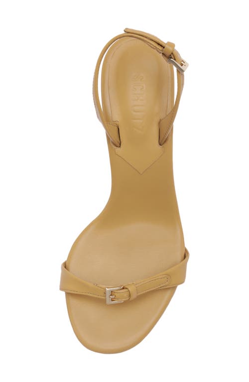 Schutz Aurora Mid Slingback Sandal In Nude