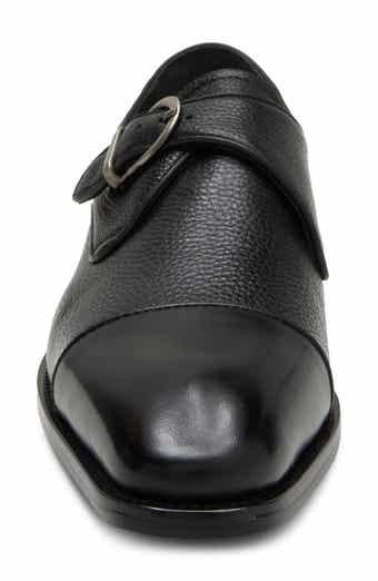 Marquis Cap Toe Leather Monk Strap Shoe