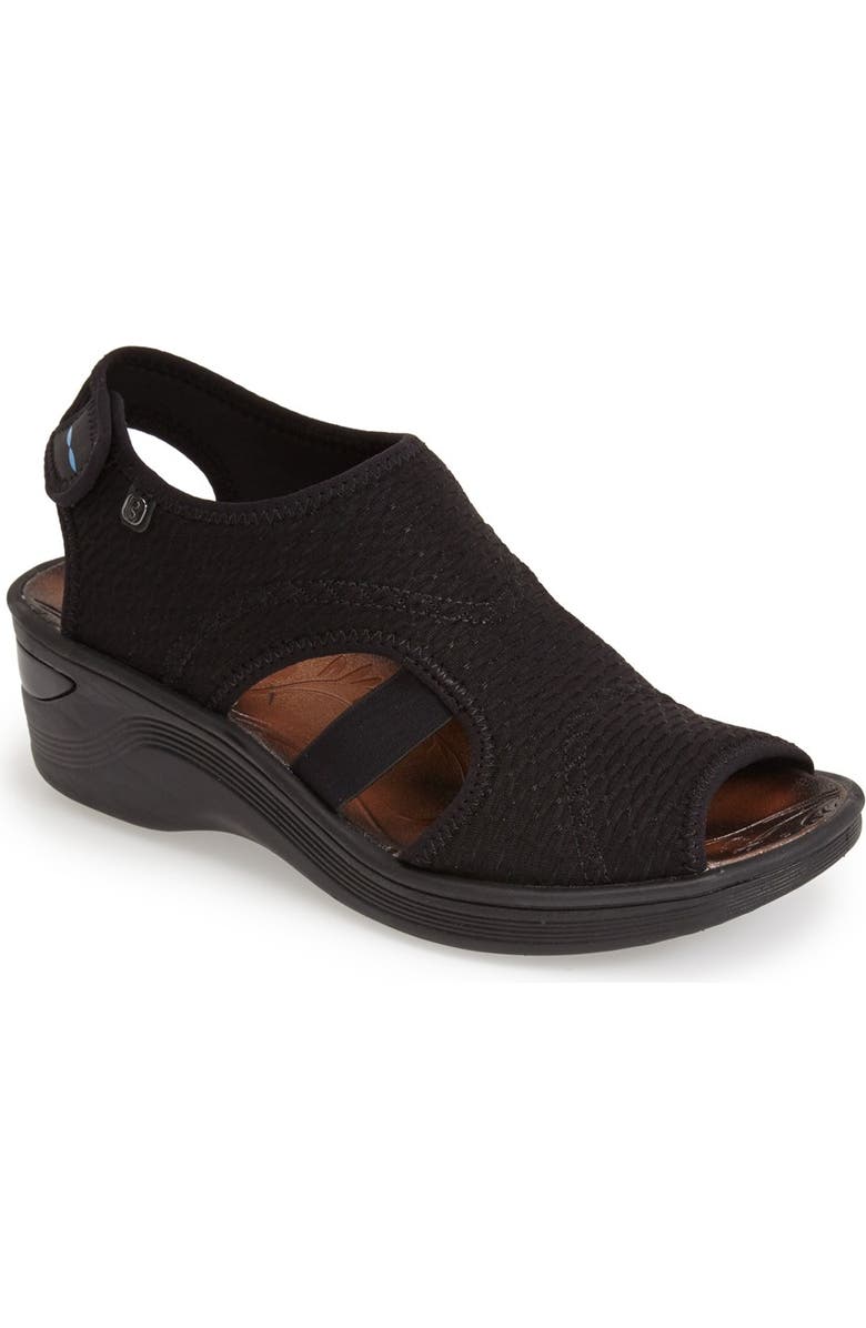 BZees 'Dream' Wedge Sandal, Main, color,