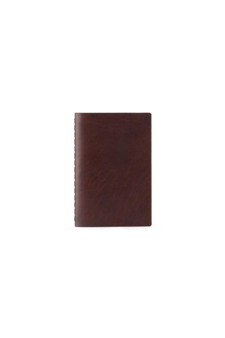 Medium Leather Notebook, Main, color, MALBEC