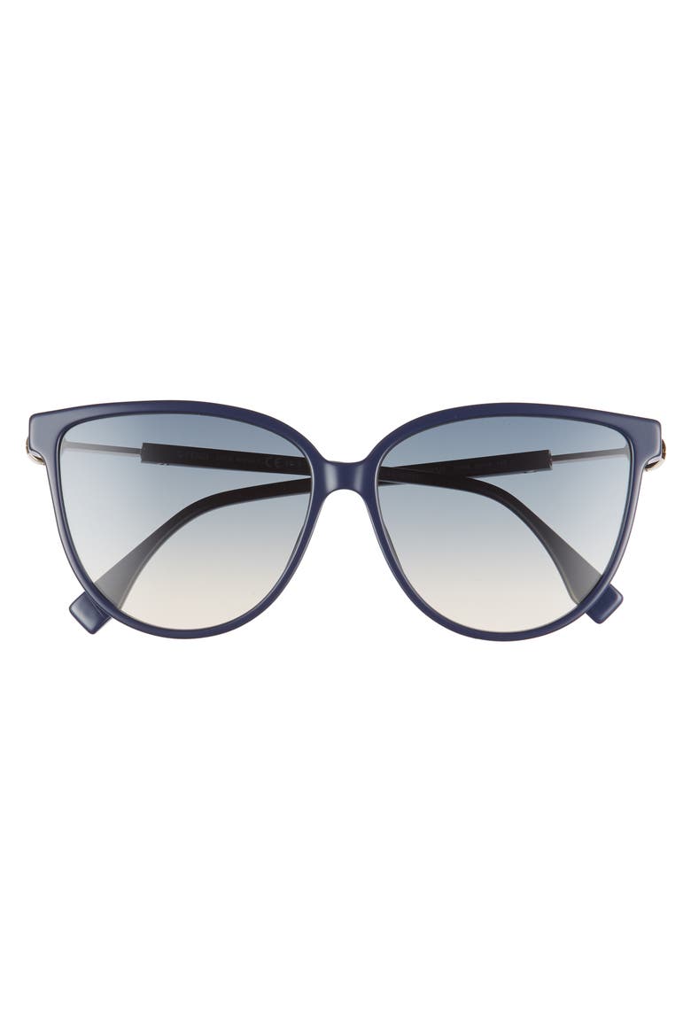 59mm Cat Eye Sunglasses, Alternate, color, BLUE