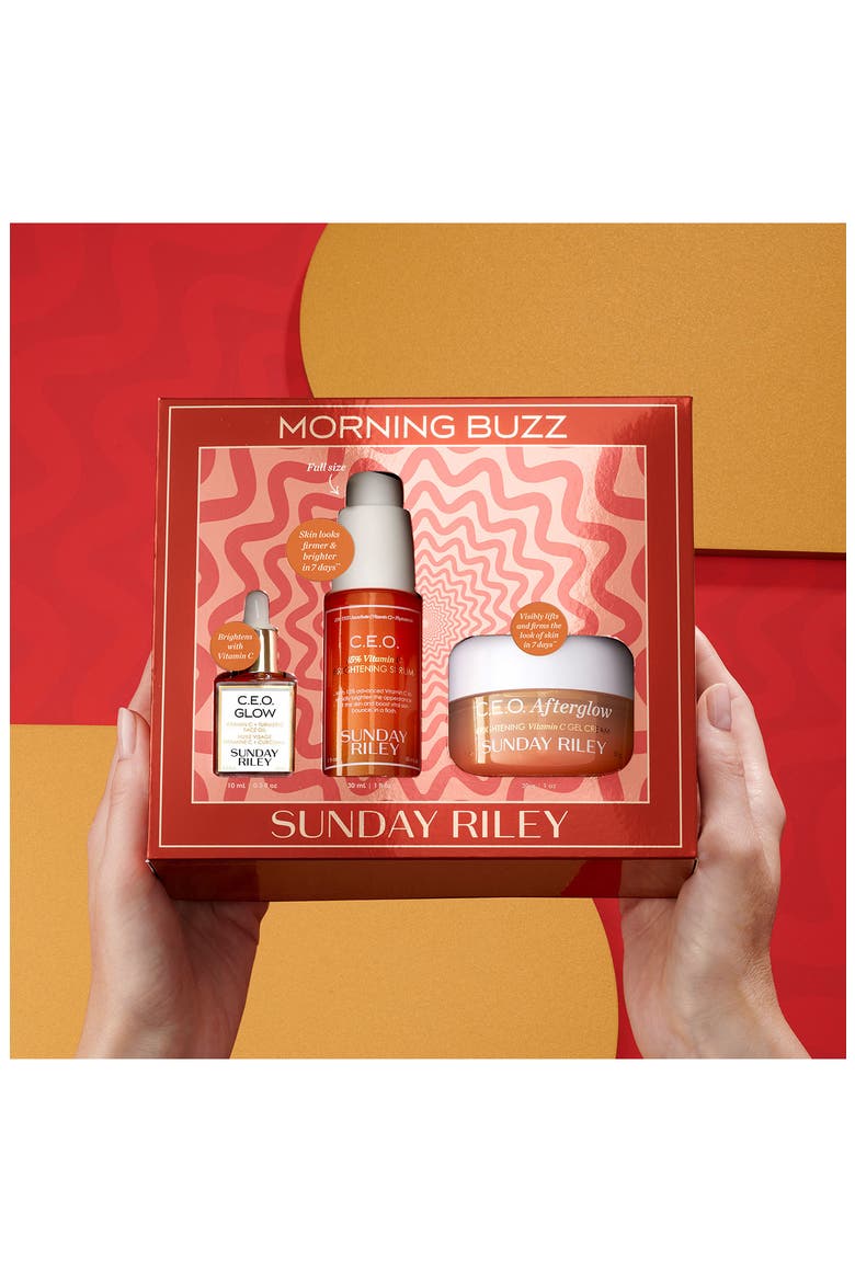 Morning Buzz Skin Care Set $147 Value, Alternate, color, RED