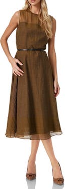 IVONNE Sleeveless A-line Long Dress