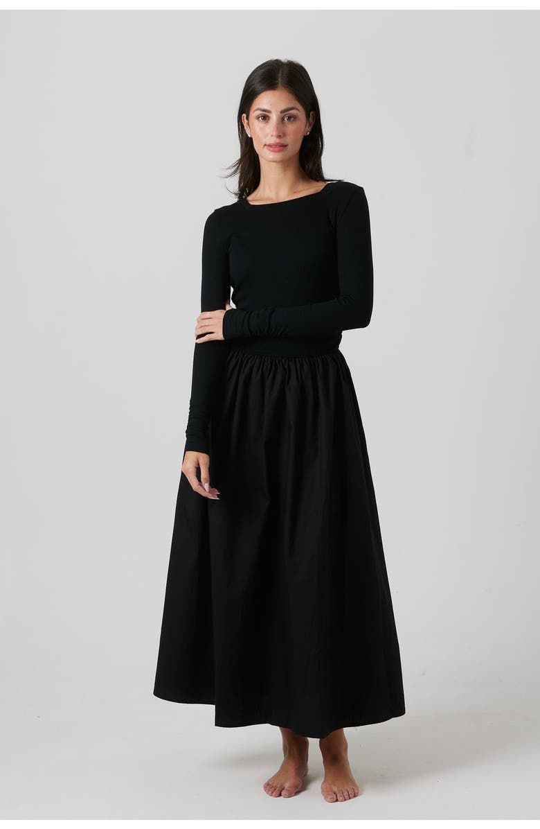 By Tess Collection Shay Dress, Alternate, color, Black