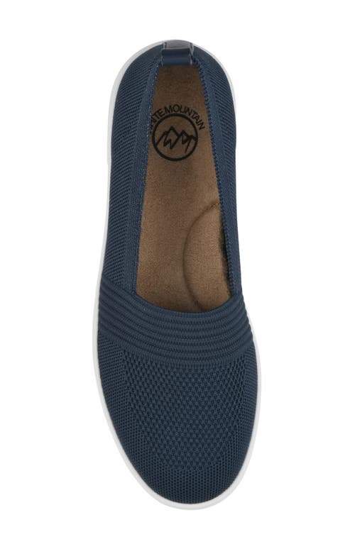 White Mountain Footwear Upright Woven Slip-on Sneaker In Navy Fabric