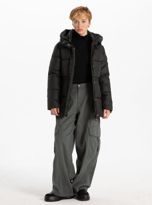 Point Zero Midlength  Puffer In Black