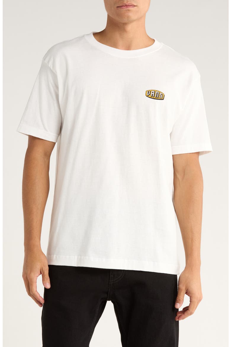 Raised Up Cotton Graphic T-Shirt, Main, color, WHITE