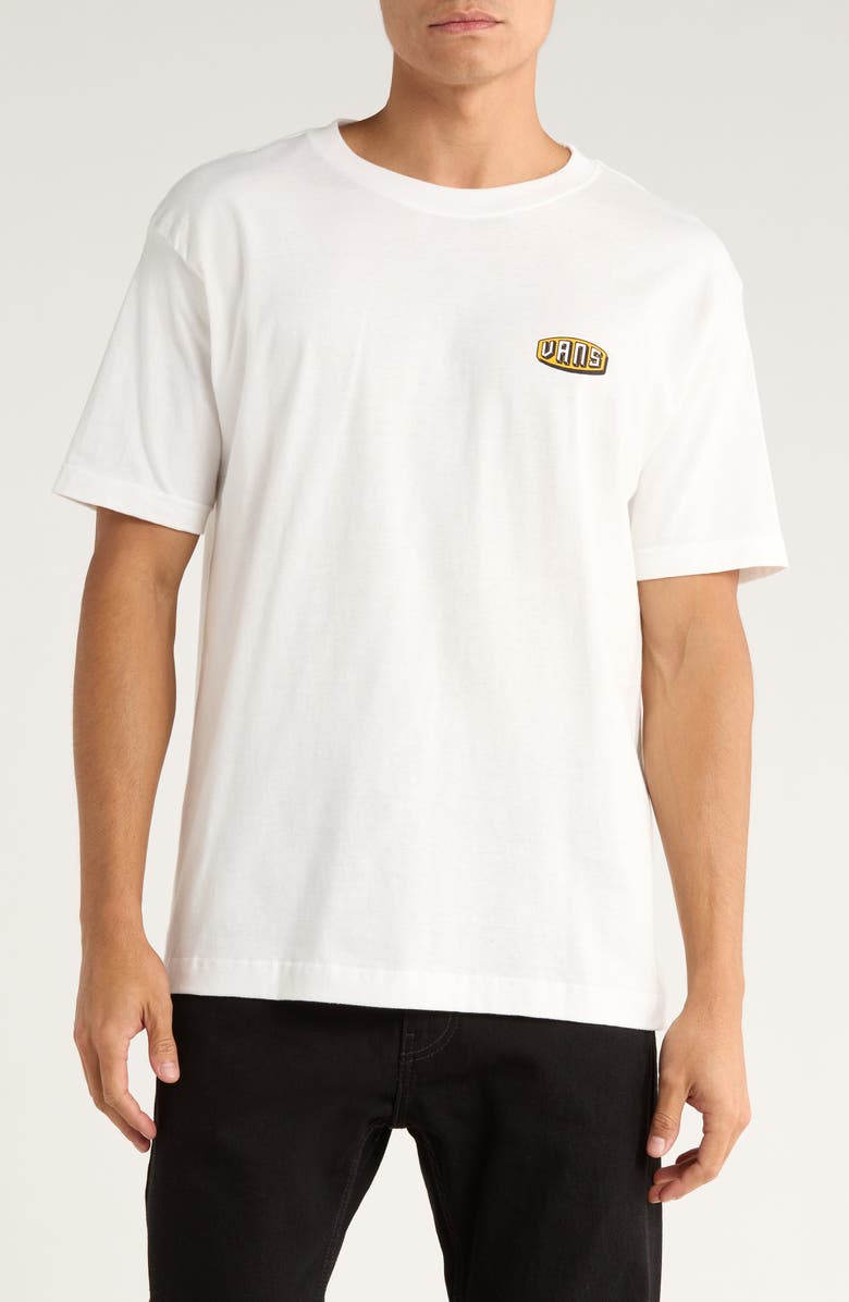 Vans Raised Up Cotton Graphic T-Shirt, Main, color, White