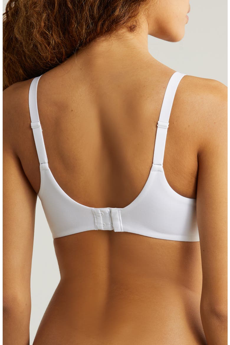 Norah Comfort Underwire Bra, Alternate, color, WHITE