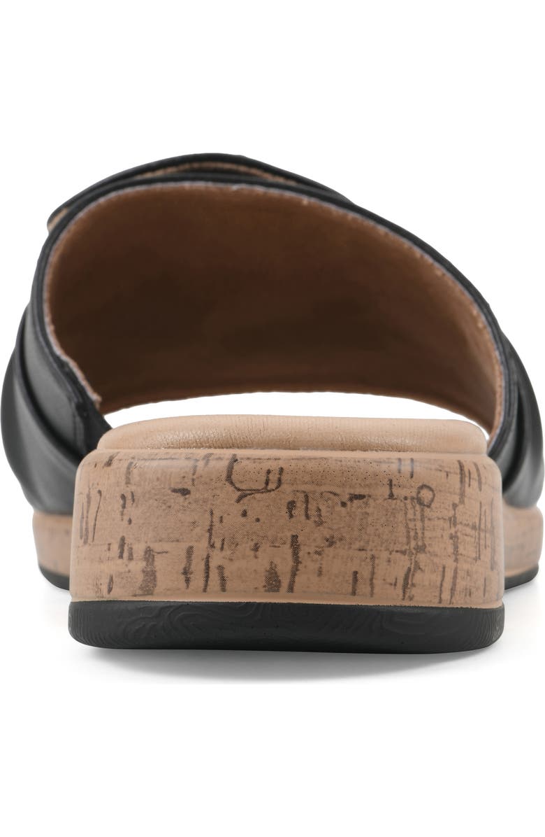 CLIFFS BY WHITE MOUNTAIN Bonelle Slide Sandal, Alternate, color, Black/ Smooth