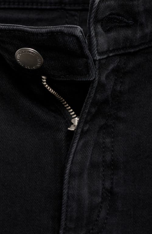 Mango Newisa Mid Rise Skinny Jeans In Black Denim
