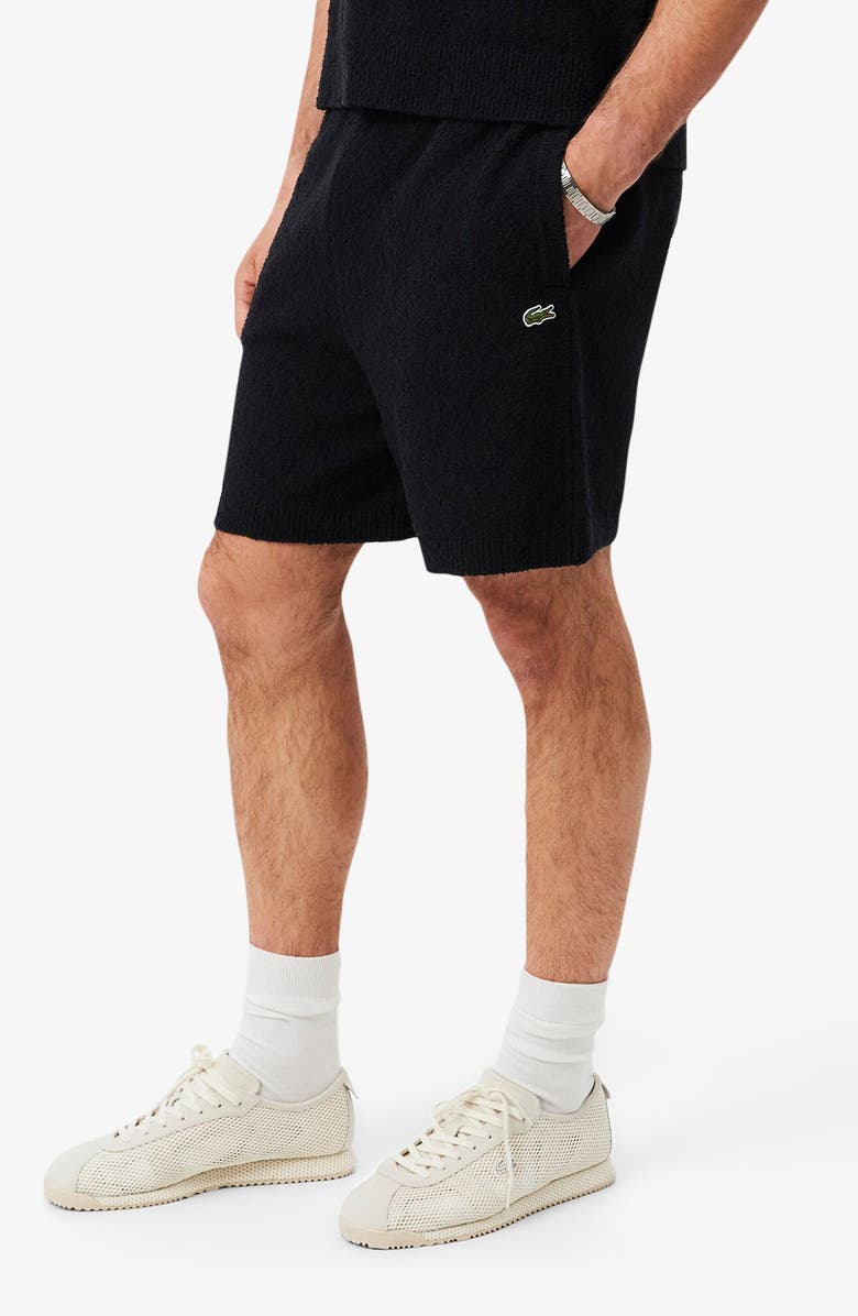 Lacoste Bouclé Pull-On Shorts, Alternate, color, Flour