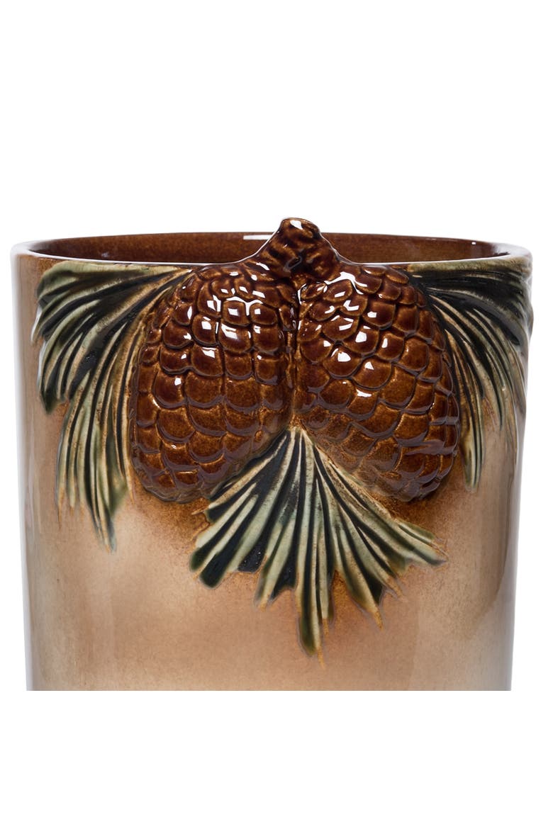 Pinecone Decorative Container, Alternate, color, Brown