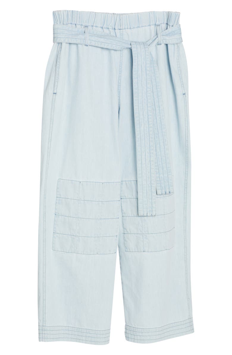 Stella McCartney Belted Wide Leg Jeans, Alternate, color,