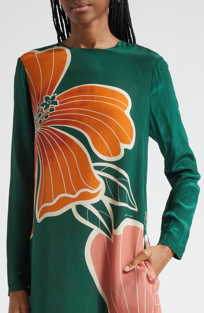 FARM Rio Honolulu Flowers Long Sleeve Maxi Dress, Alternate, color, 