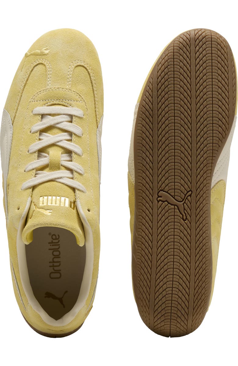PUMA Speedcat Faded Sneaker, Alternate, color, Dazzling Yellow/ Pale Lemon