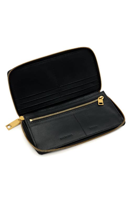 Allsaints Lena Zip Wallet In Black