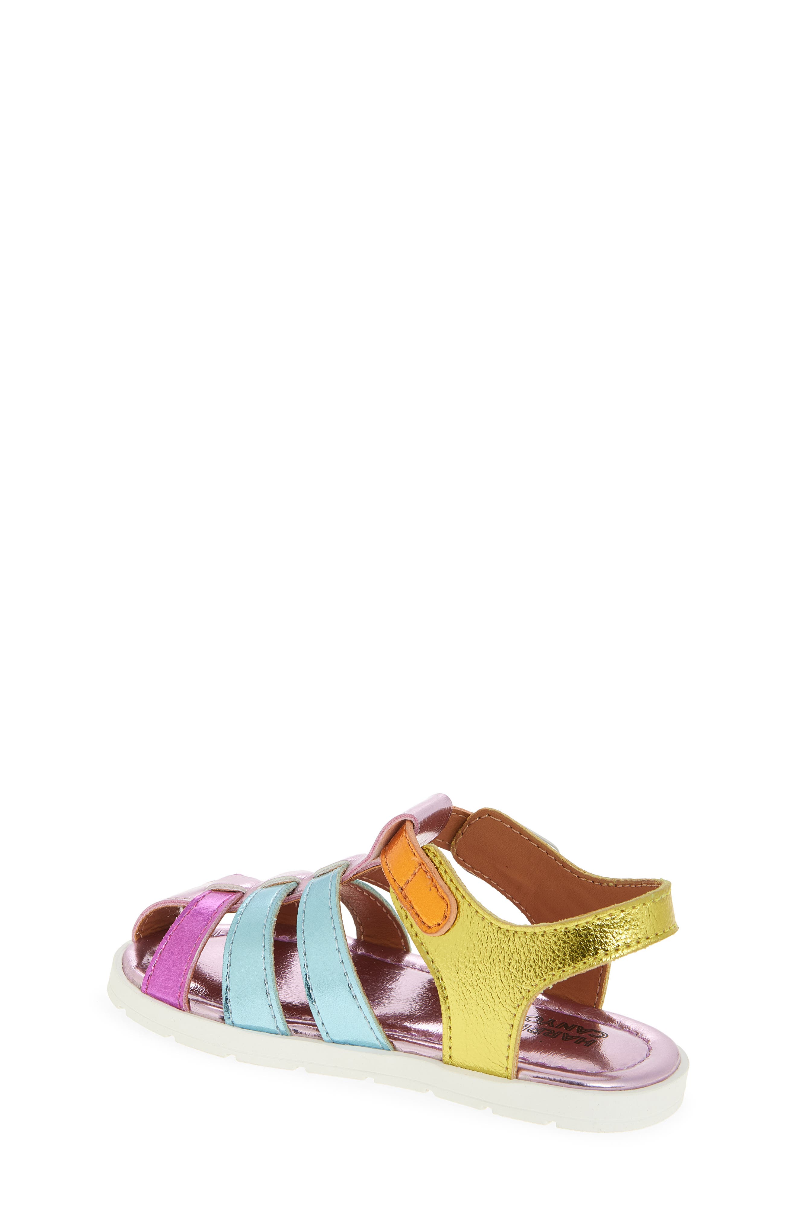 Harper Canyon Kids' Arabella Fisherman Sandal, Alternate, color, Pink Rainbow Metallic
