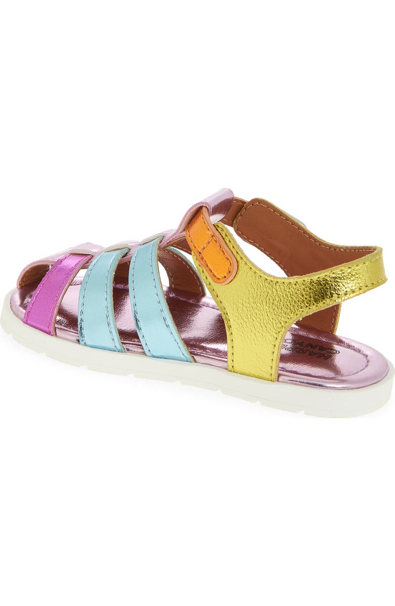 Harper Canyon Kids' Arabella Fisherman Sandal, Alternate, color, Pink Rainbow Metallic