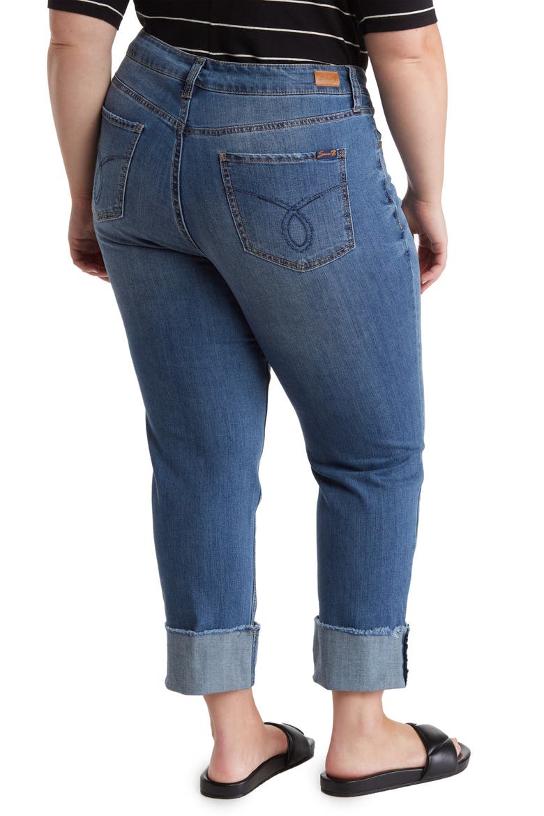 Slim Straight Cuff Denim Jeans, Alternate, color, GLOSS