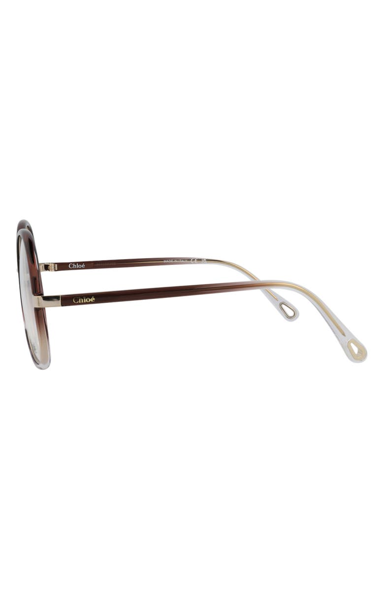 Chloé Fashion 55mm Round Optical Glasses, Alternate, color,