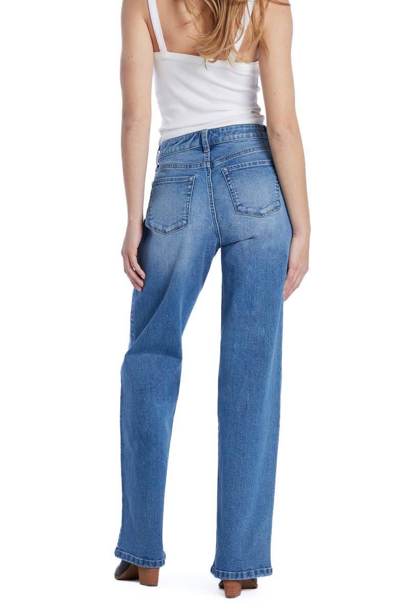 Wash Lab Denim Relaxed Straight Leg Jeans, Alternate, color, Relax Blue