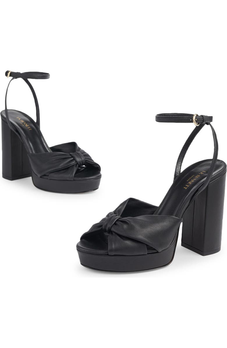 LK Bennett Amanda Platform Sandal, Alternate, color, Black