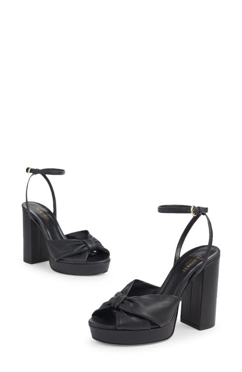 Lk Bennett Amanda Platform Sandal In Black