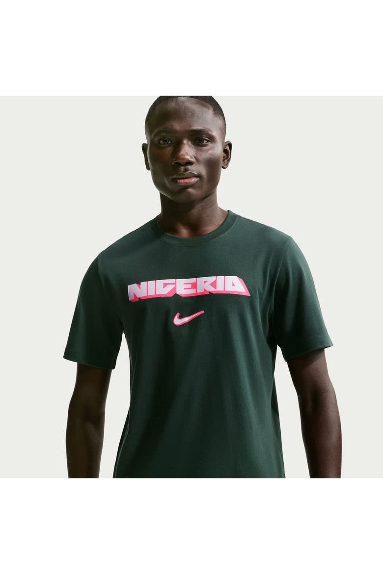 Men's Nike Green Nigeria National Team Wordmark T-Shirt, Alternate, color, Green