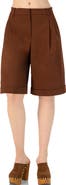IVONNE Tailored Bermuda Shorts with Pockets