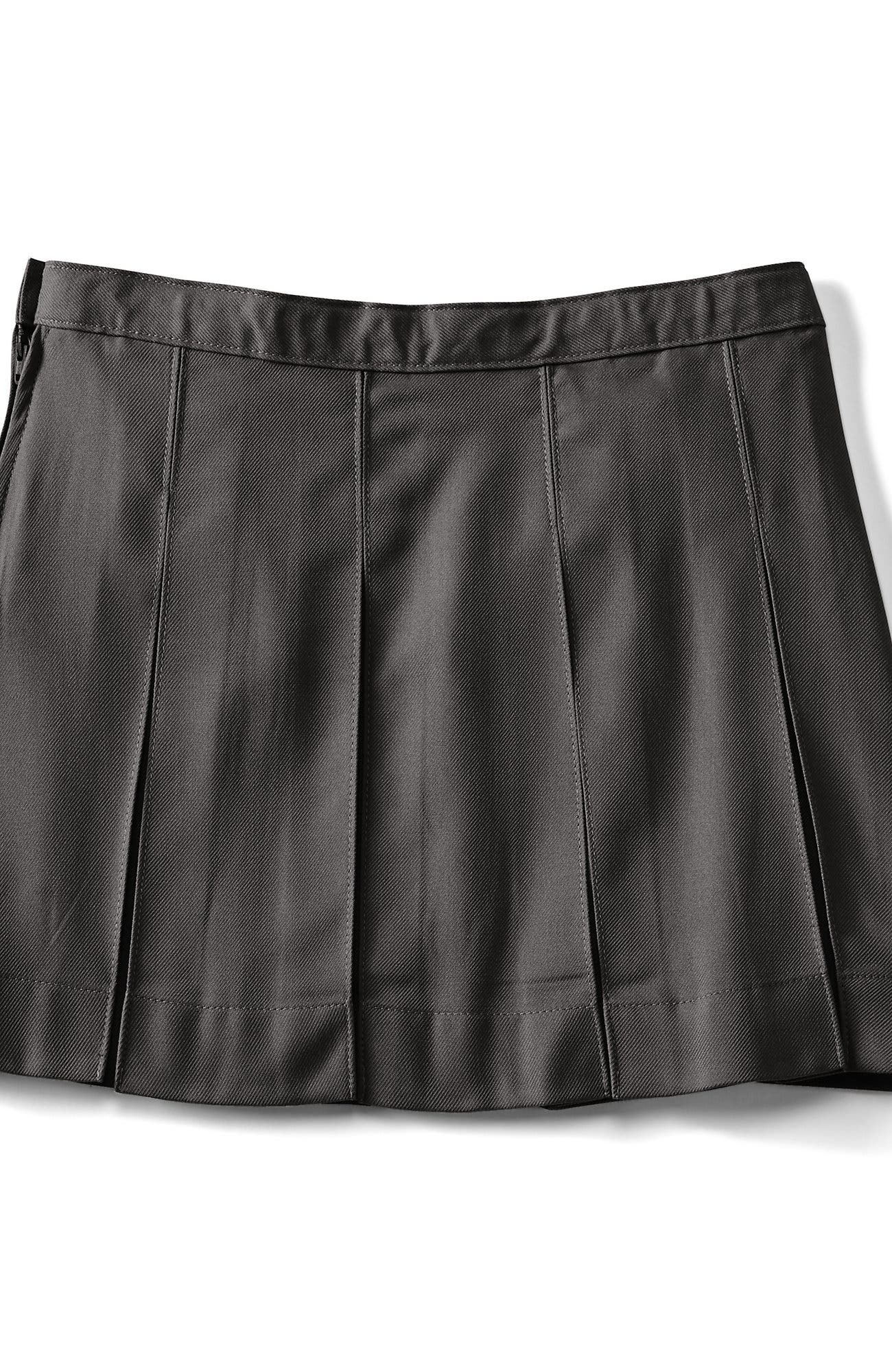 Lands' End School Uniform Girls Solid Box Pleat Skirt Above Knee ...