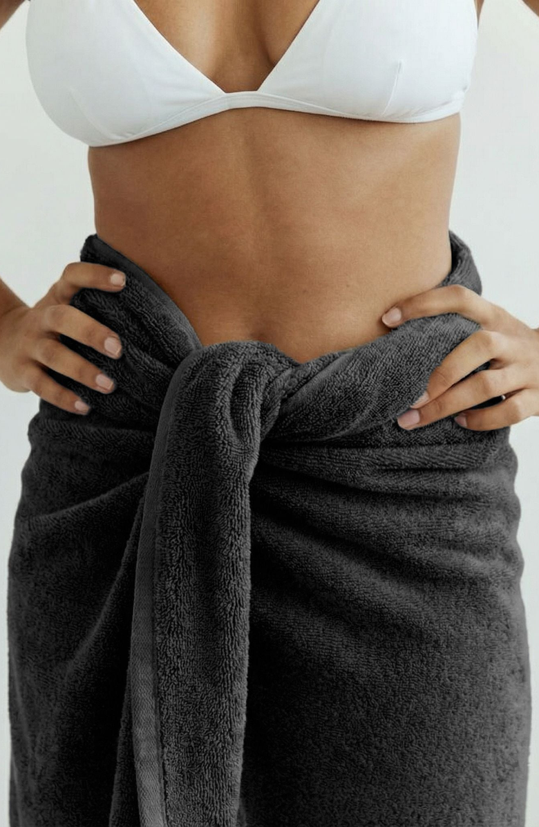 Italic Ultraplush Australian Cotton Bath Sheets, Alternate, color, Charcoal