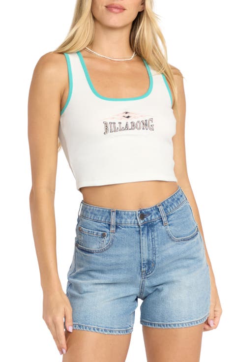Wave Out Crop Graphic Tank