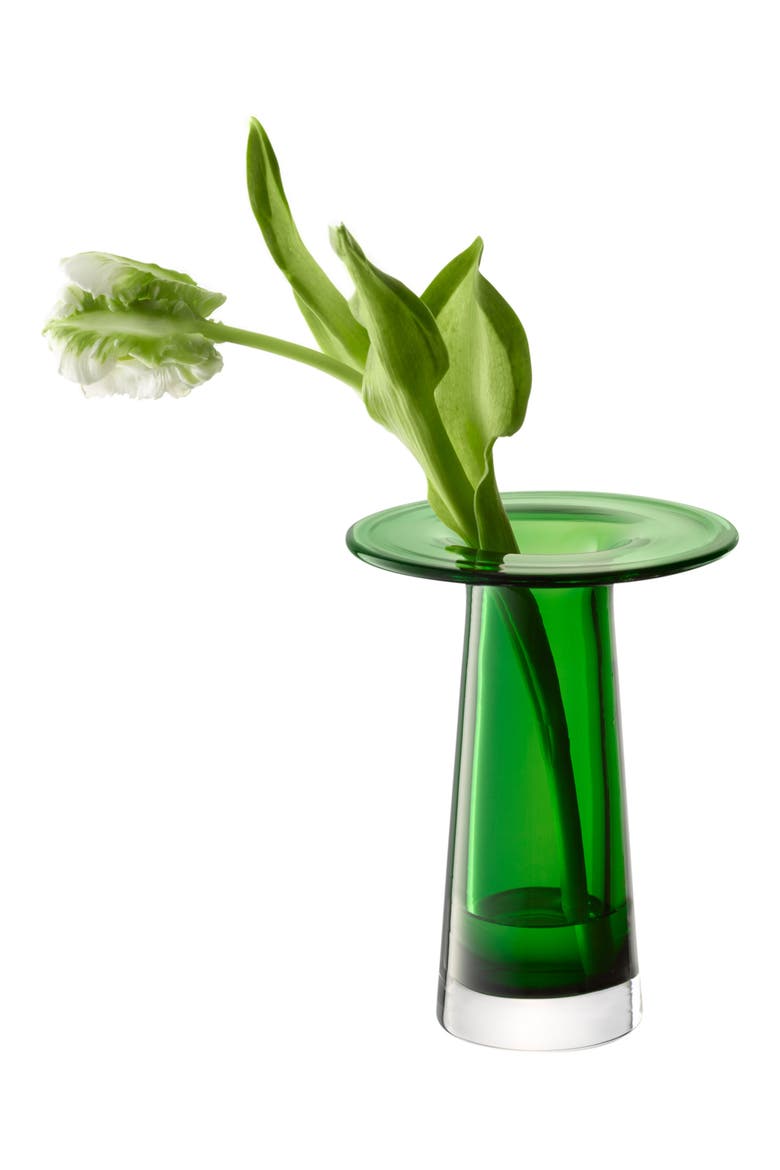 Victoria Glass Vase, Alternate, color, GREEN