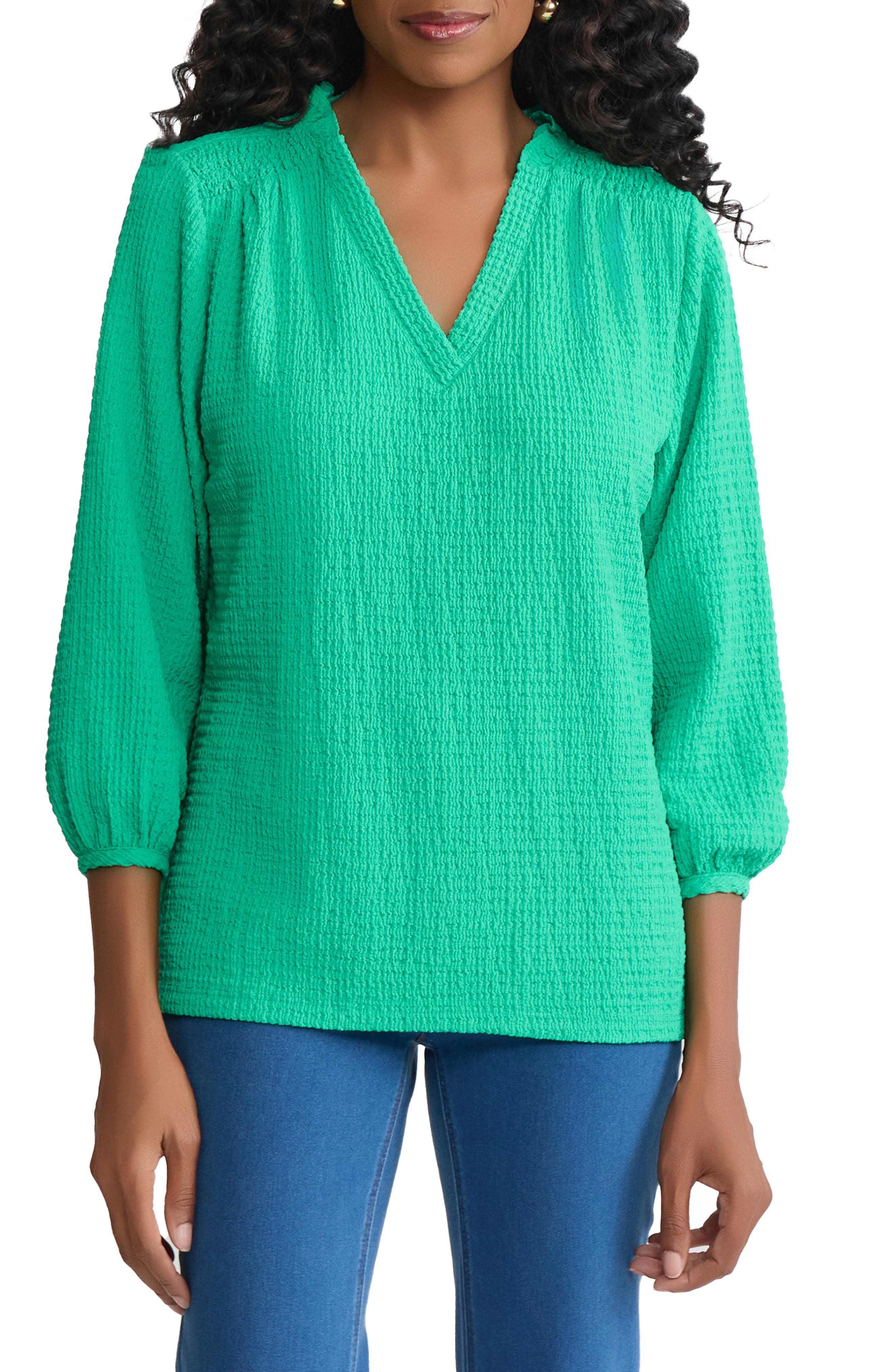 Smocked Shoulder Top