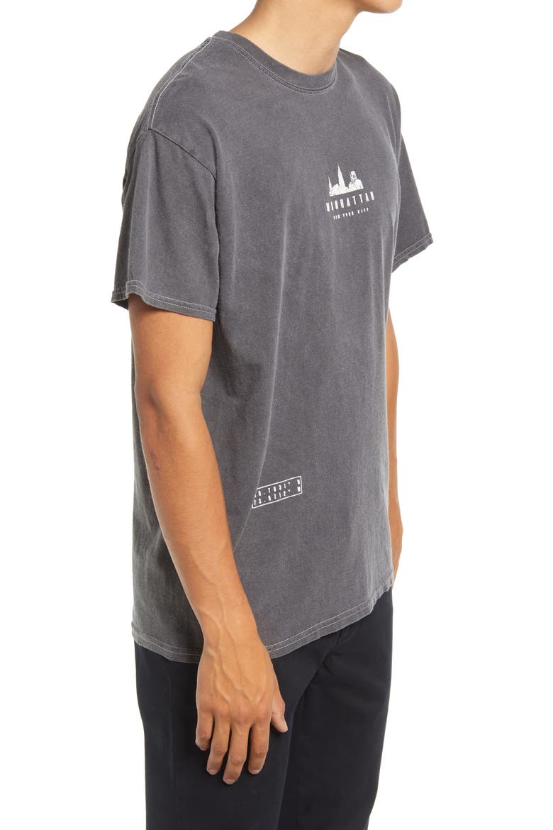 Men's Manhattan Graphic Tee, Alternate, color, BLACK